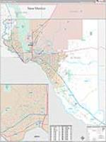 El Paso, Tx Carrier Route Wall Map